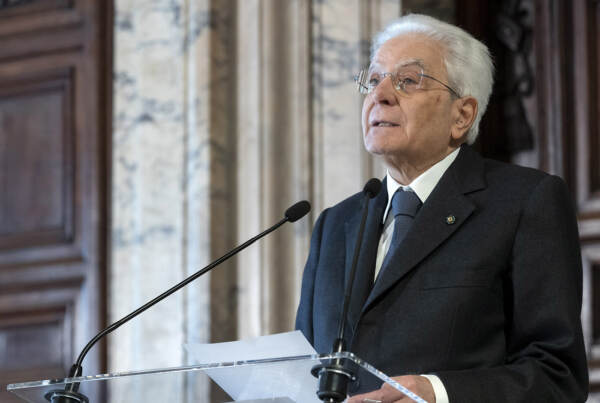 Il Presidente Sergio Mattarella alla seduta di insediamento del CSM