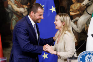 Palazzo Chigi - Giorgia Meloni incontra il Primo Ministro della Repubblica di Malta Robert Abela