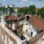 Torino, crolla tetto Porta Susa vecchia
