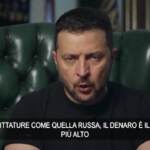 Ucraina, Zelensky: “La classe dirigente russa deve perdere i suoi soldi”