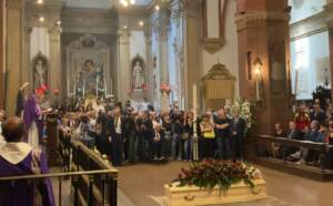 Flavia Franzoni, a Bologna i funerali della moglie di Prodi