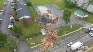 Usa, i danni in Ohio dopo il tornado: le immagini riprese dal drone