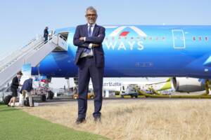 ITA Airways ha presentato il suo velivolo di punta al Farnborough International Airshow