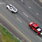 Philadelphia, un macchinario NASCAR per asciugare l’asfalto in autostrada