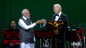 Usa-India, Biden e Modi brindano alla Casa Bianca