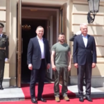 Ucraina, Zelensky incontra i leader di Polonia e Lituania