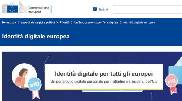 Ue, raggiunto accordo su identità digitale europea