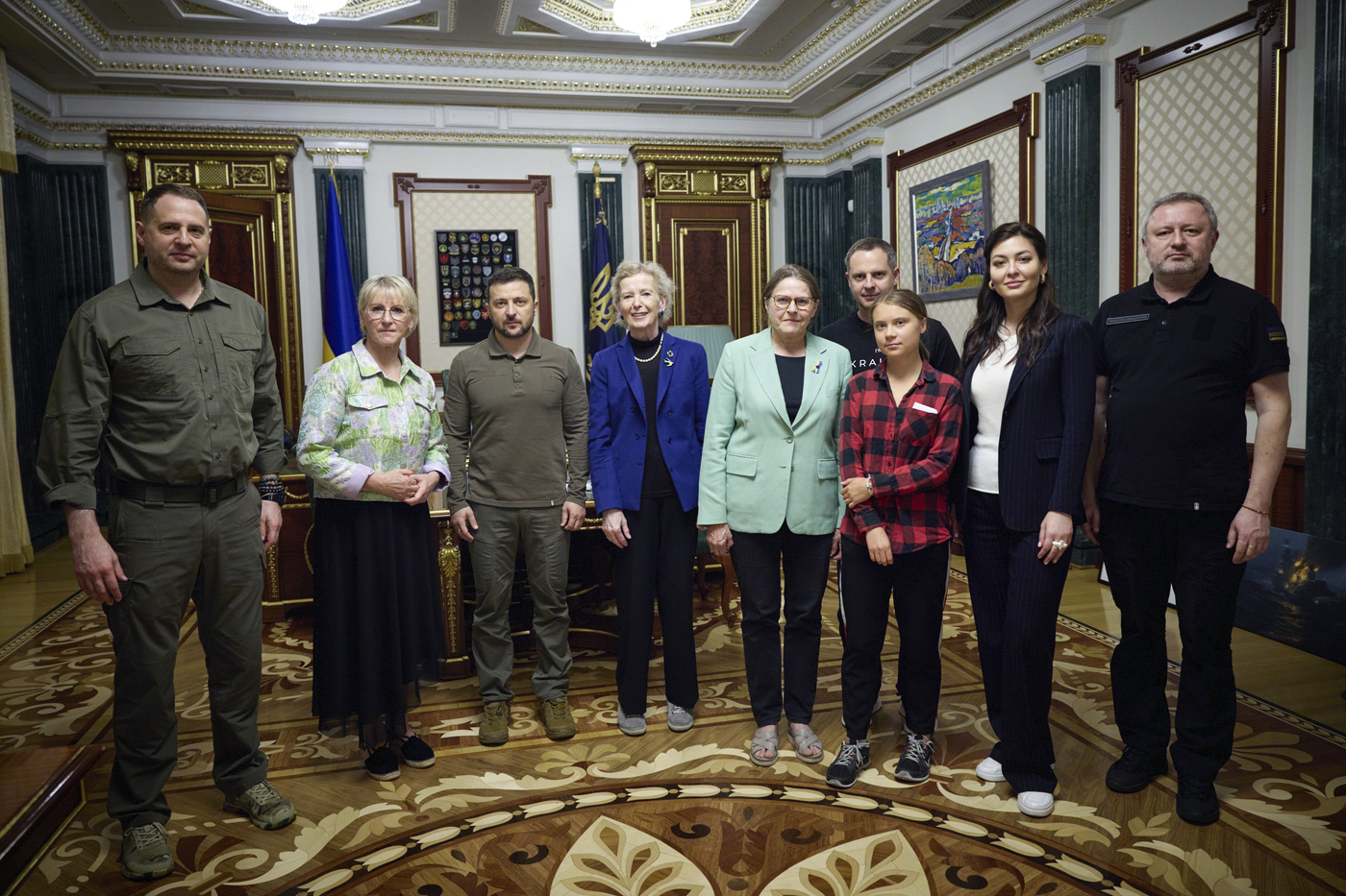 Greta Thunberg a Kiev incontra Zelensky