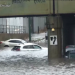 Usa, piogge torrenziali e allagamenti a Chicago