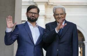 Sergio Mattarella in visita in Cile