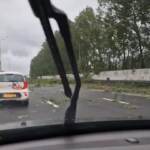 Tempesta Poly su Amsterdam, pioggia battente e vento forte