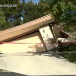 Los Angeles, forte smottamento terreno: diverse case a rischio crollo