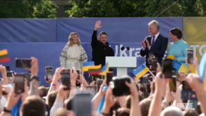Vilnius, Zelensky a un concerto pro-Ucraina