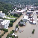 Vermont, le terribili inondazioni viste dal drone
