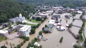 Vermont, le terribili inondazioni viste dal drone