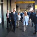 Roma, Meloni arriva a Termini per prendere il treno per Pompei