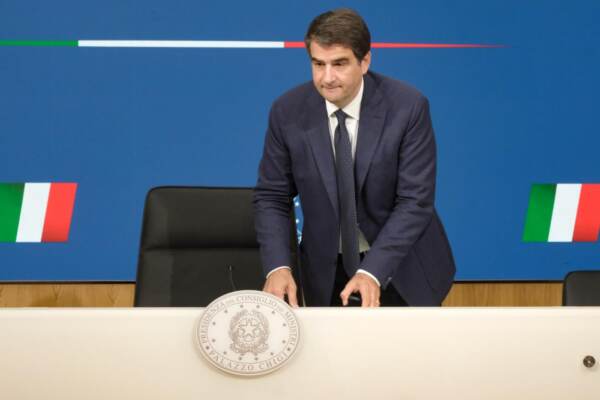Roma - Conferenza stampa del Ministro Fitto al termine della Cabina di Regia a palazzo Chigi