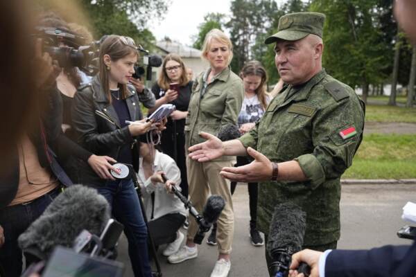 Il campo dell\'esercito bielorusso vicino al villaggio di Tsel che potrebbe diventare base della Wagner