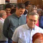 Elezioni Spagna, Pedro Sanchez al seggio