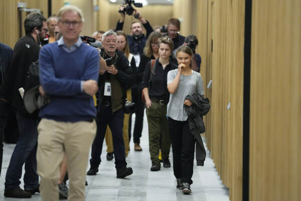 Greta Thunberg in tribunale