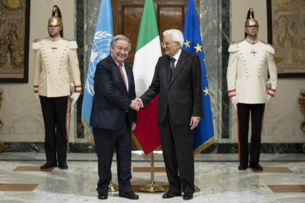 Quirinale: Mattarella riceve segretario generale Onu, Antonio Guterres