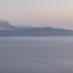 Grecia, l’incendio di Corfù si vede anche dall’Albania