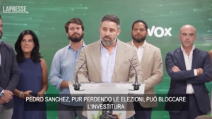 Elezioni Spagna, Abascal: “Sanchez può governare anche se ha perso, pessima notizia”