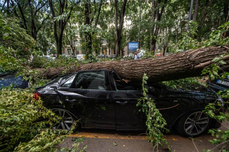 Maltempo a Milano, forte tempesta causa ingenti danni