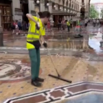 Nubifragio Milano, Galleria Vittorio Emanuele II allagata