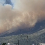 Incendi, rogo alle falde del Morrone all’Aquila