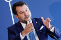 Matteo Salvini alla presentazione del progetto “Prima stazione di rifornimento a idrogeno a Roma”