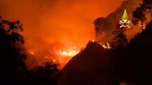 Incendi nella zona di Palermo