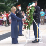 Usa, Meloni in visita al Cimitero militare di Arlington