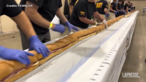 Usa, panino gigante alla mortadella svelato in Pennsylvania