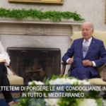 Italia-Usa, Biden: “Condoglianze per maltempo nel Mediterraneo”