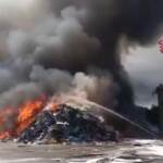Incendio Ciampino, Vigili del Fuoco al lavoro per spegnimento