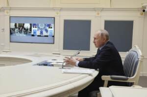 Putin in videoconferenza con Erdogan