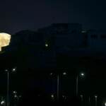 La superluna nel mondo