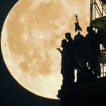 La superluna nel mondo