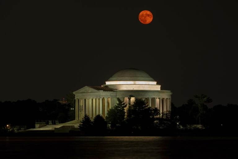 La superluna nel mondo