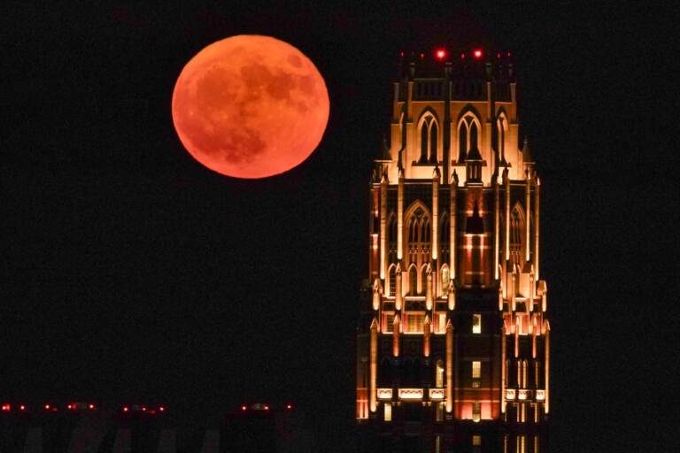 La superluna nel mondo