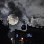 La superluna nel mondo