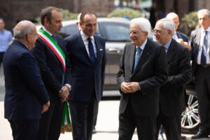 Torino - Il Presidente della Repubblica Sergio Mattarella al Polo del '900