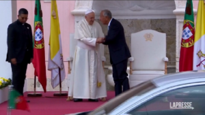 Portogallo, cerimonia di benvenuto per Papa Francesco a Lisbona
