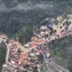 Alluvioni in Slovenia, i villaggi allagati visti dall’alto