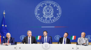 Palazzo Chigi - Conferenza stampa al termine del Consiglio dei ministri