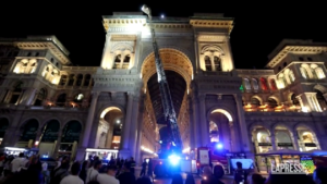 Milano, vandalizzata la galleria Vittorio Emanuele II
