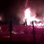 Collegno, incendio nell’ex campo nomadi