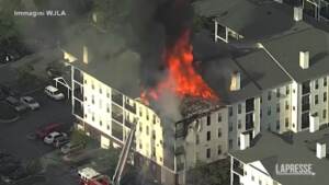 Usa, condominio divorato dalle fiamme nel Maryland