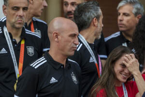 Madrid - Pedro Sanchez riceve la nazionale femminile di calcio della Spagna campione del mondo